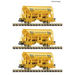 Fleischmann Spur N 6660172 - 3-tlg. Set: Schwenkdachwagen SKW Piesteritz (DB-AG)