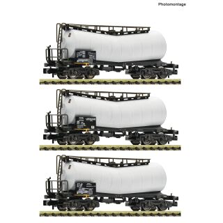 Fleischmann Spur N 6660170 - 3-tlg. Set: Knickkesselwagen (Einsteller)