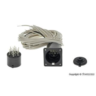 Viessmann 4651 - H0 Zylindersteckfuß 13-polig mit Anschlusskabeln