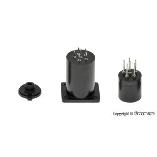 Viessmann 4652 - H0 Zylindersteckfuß 6-polig