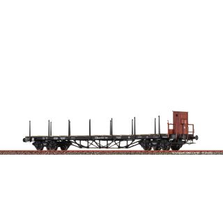 Brawa H0 51340 - Drehgestellflachwagen SSlm (K.P.E.V.)