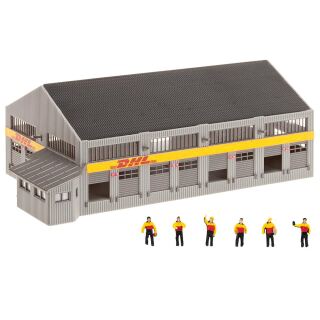 Faller Spur N 231733: Logistik-Zentrum DHL mit Figuren