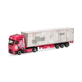 Herpa 961226 - Mercedes-Benz Actros L ProCabin Gigaspace Container-Sattelzug "Glomb"