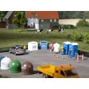Auhagen H0 42593: Mobiltoiletten, Recycling-Co