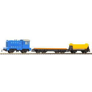 Piko H0 57098 - S-Set PIKO myTrain Diesellok mit Klemmbaustein- und Selbstentladewagen