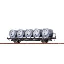 Brawa H0 49136 - Behältertragwagen BTmms58 mit Dikr...