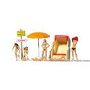 Preiser 10107 FKK-Strand Figuren Spur H0