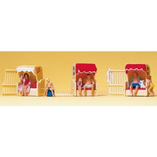 Preiser 10427 Im Strandkorb Figuren Spur H0