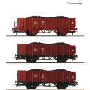 Roco H0 6600446 - 3-tlg. Set: Offene Güterwagen ZFBH...