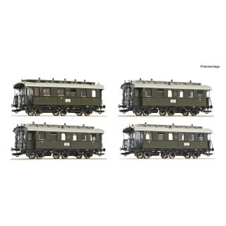 Roco H0 6200296 - 4-tlg. Set: Personenwagen (DRG)