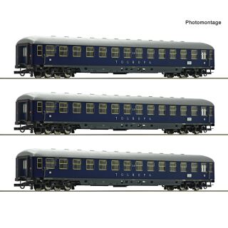 Roco H0 6200305 - 3-tlg. Set: Liegewagen Touropa (DB)