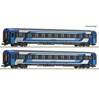 Roco H0 6200294 - 2-tlg. Set: Eurofima-Schnellzugwagen-START (MAV)
