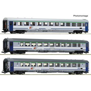 Roco H0 6200314 - 3-tlg. Set: IC-Schnellzugwagen (PKP)