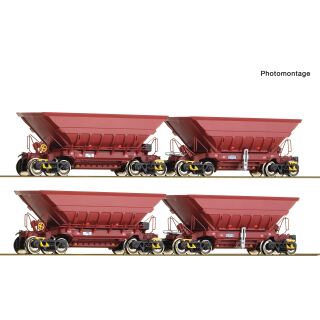Roco H0 6600386 - 4-tlg. Set 2: Erzwagen (LKAB)