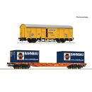 Roco H0 6600376 - 2-tlg. Set: Bauzugwagen (RTS/SWIETELSKY)