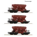 Roco H0 6600387 - 3-tlg. Set: Schotterwagen (DB)