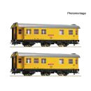 Roco H0 6200266 - 2-tlg. Set: Bauzugwagen Bahnbau Gruppe...