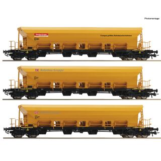 Roco H0 6600458 - 3-tlg. Set: Selbstentladewagen Bahnbau (DB)