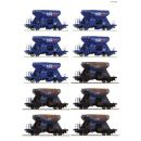 Roco H0 6600394 - 10-tlg. Display: Schotterwagen (RAILPRO)