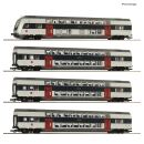 Roco H0 6210308 - 4-tlg. Set: Doppelstockwagen Digital (DSB)