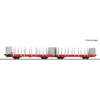 Roco H0 6600497 - Holztransportwagen/RCW (ÖBB)