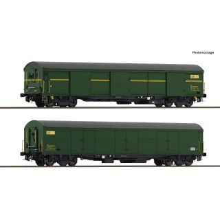 Roco H0 6600241 - 2-tlg. Set: Paket-Postwagen (PTT)