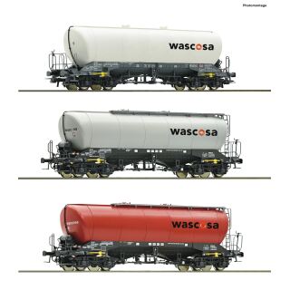 Roco H0 6600432 - 3-tlg. Set: Silowagen (WASCOSA)