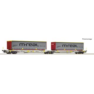 Roco H0 6600457 - Doppeltaschen-Gelenkwagen T2000 (AAE)