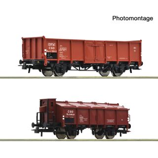 Roco H0 6600396 - 2-tlg. Set: Güterwagen (CSD)