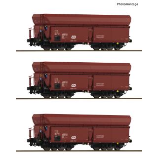 Roco H0 6600425 - 3-tlg. Set: Selbstentladewagen (CD)