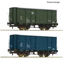 Roco H0 6600490 - 2-tlg. Set: Gedeckte Güterwagen (DB)