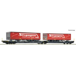 Roco H0 6600488 - Doppeltaschen-Gelenkwagen T3000e (TX LOGISTIK)
