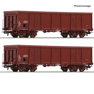 Roco H0 6600381 - 2-tlg. Set: Offene Güterwagen (SNCF)