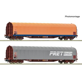 Roco H0 6600473 - 2-tlg. Set: Schiebeplanenwagen (SNCF)