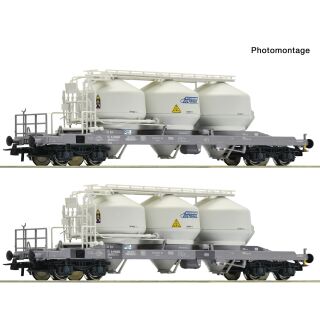 Roco H0 6600474 - 2-tlg. Set: Staubsilowagen (PULTRANS)