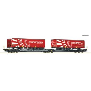 Roco H0 6600346 - Doppeltaschen-Gelenkwagen T3000e (CEMAT)