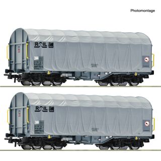 Roco H0 6600375 - 2-tlg. Set: Schiebeplanenwagen (ATIR-RAIL)