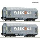 Roco H0 6600389 - 2-tlg. Set: Schiebeplanenwagen (WASCOSA)