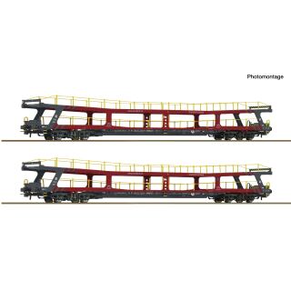 Roco H0 6600438 - 2-tlg. Set: Autotransportwagen (ZSSK)