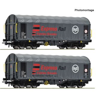 Roco H0 6600455 - 2-tlg. Set: Schiebeplanenwagen Cargo (ZSSK)
