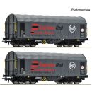 Roco H0 6600455 - 2-tlg. Set: Schiebeplanenwagen Cargo...