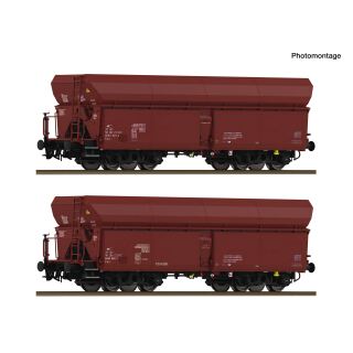 Roco H0 6600454 - 2-tlg. Set: Selbstentladewagen Cargo (ZSSK)