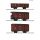 Roco H0e 6640008 - 3-tlg. Set: Güterwagen (DR)