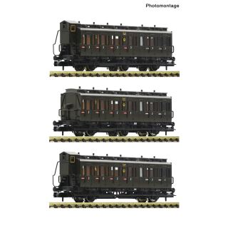 Fleischmann Spur N 6260128 - 3-tlg. Set: Personenwagen (DRG)