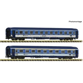 Fleischmann Spur N 6260121 - 2-tlg. Set: Eurofima-Wagen (CD)