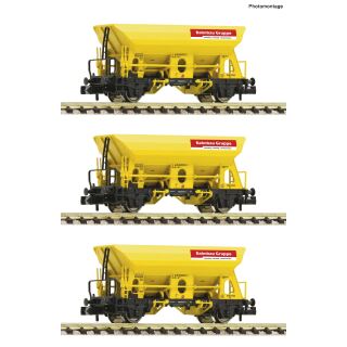 Fleischmann Spur N 6660174 - 3-tlg. Set: Schotterwagen Bahnbau Gruppe (DB)