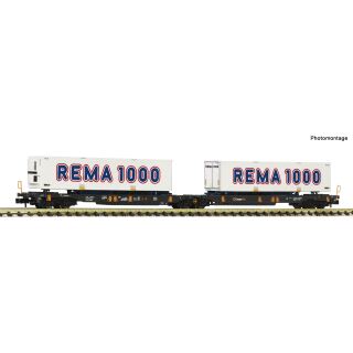 Fleischmann Spur N 6660181 - Doppeltaschen-Gelenkwagen T2000 (CARGONET)