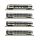 Fleischmann Spur N 6270130 - 4-tlg. Set: Doppelstockwagen Digital (DSB)