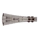 Peco H0 47SL99 - C100 3-Wege-Weiche, L220mm, R610mm, 12?,...