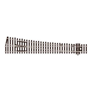 Peco H0 47SLE88 - C100 Weiche rechts, L259mm, R1524mm, 12?, ELE